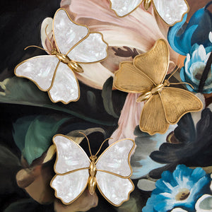 Mariposa - Brass and Shell Butterfly