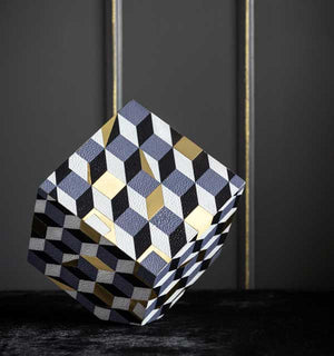 Milan Deconstructed Cube Sculpture