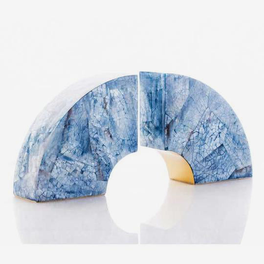 Facet Brasilia Bookends - Azure