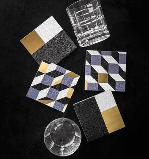 Milan Deconstructed Cube Coasters